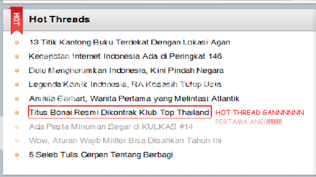 Tibo (Titus Bonai) dikontrak salah 1 klub top thailand gan!