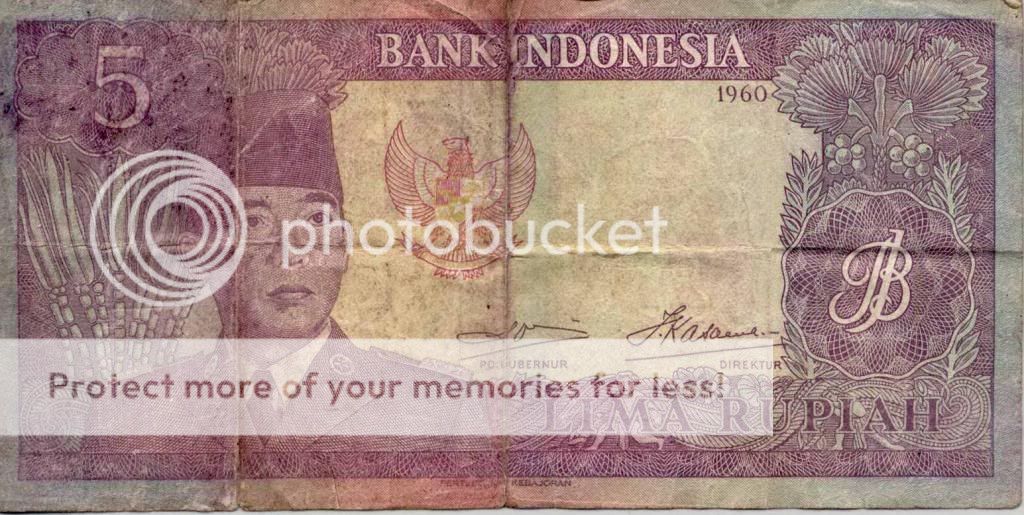 Gan, Ane punya uang jaman dulu gambar Soekarno.
