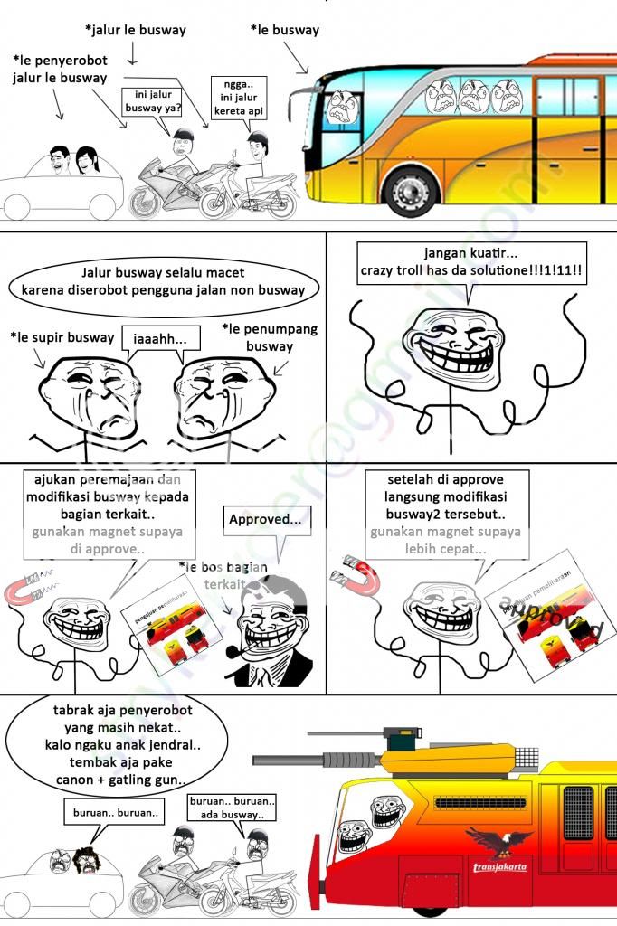 Modifikasi Transjakarta Tahun 2015…!!!! Jangan Coba2 Masuk Jalur Busway