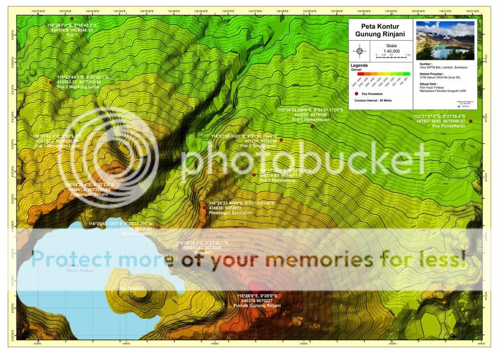 &#91;SHARE&#93; Peta Kontur 3D Gunung Indonesia Buatan Sendiri + Waypoint &amp; Track Log