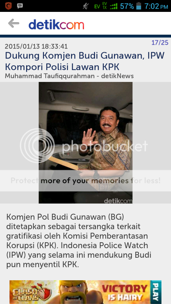 &#91;Awas Kompor Gas!&#93;Dukung Komjen Budi Gunawan, IPW Kompori Polisi Lawan KPK