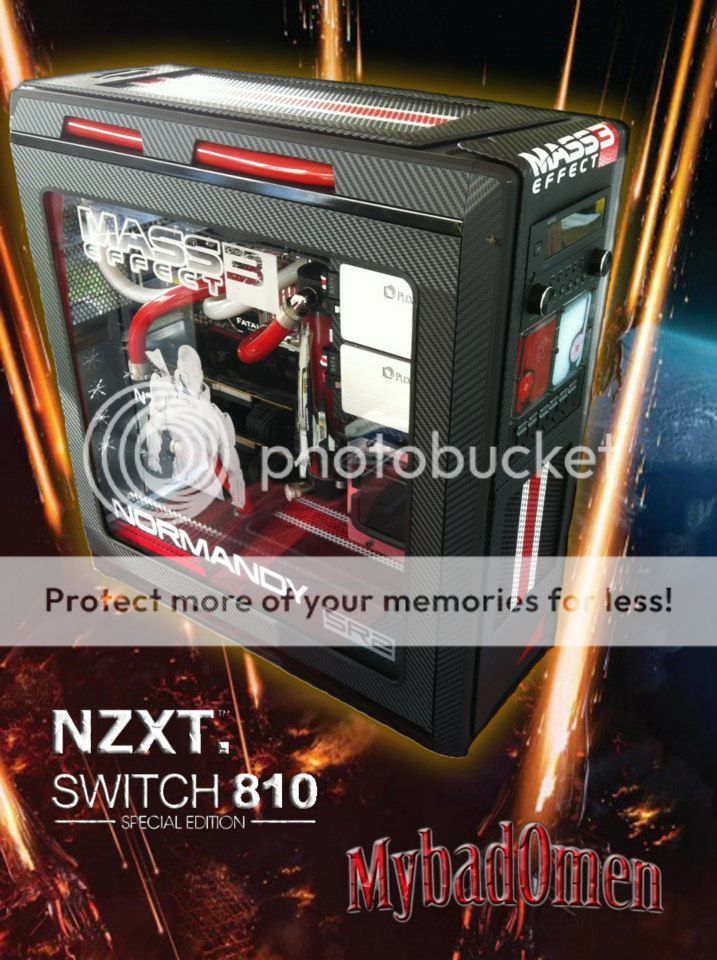 &#91;PC Build&#93; NZXT S810 - Mass Effect! Case Favorit Captain Shephard!!