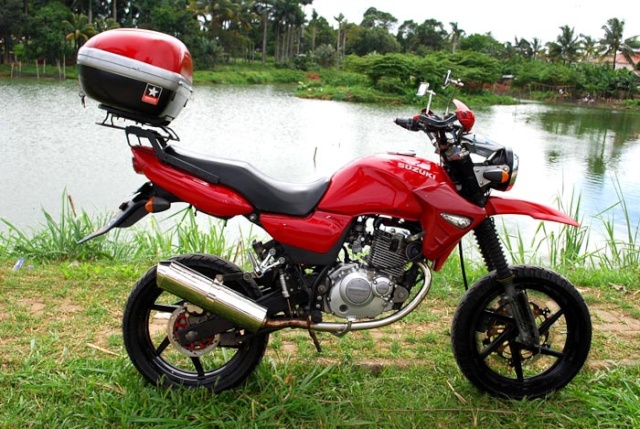  jual  Suzuki  Thunder  125 modif supermoto harga 9 juta nego 