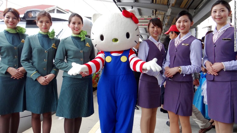 Kereta bertemakan Hello Kitty diluncurkan di Taiwan