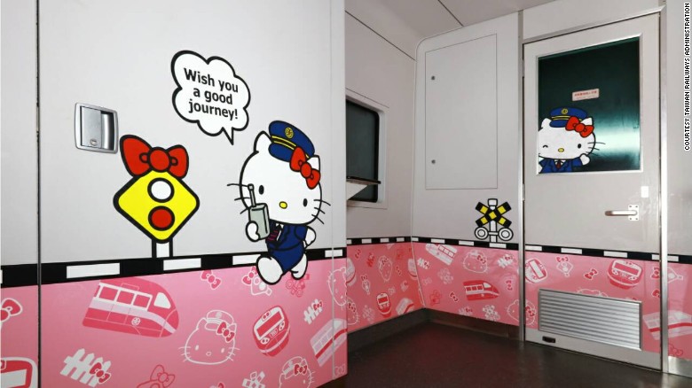 Kereta bertemakan Hello Kitty diluncurkan di Taiwan