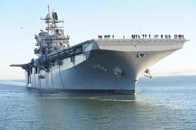 America Sets Sail: New Amphib, LHA-6, Leaves Shipyard