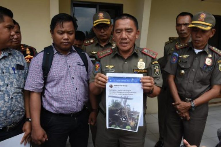 Sebarkan Video Hoax Pol PP Bandarlampung Robohkan Masjid, Warganet Dipolisikan