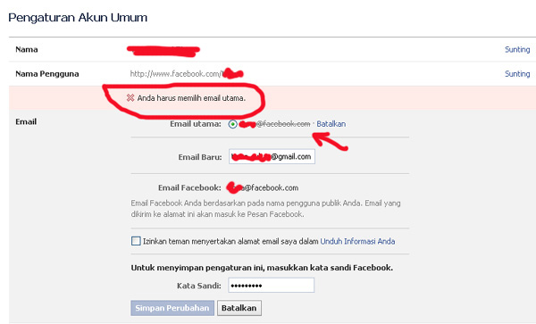 (ASK) Tantang Email Facebook