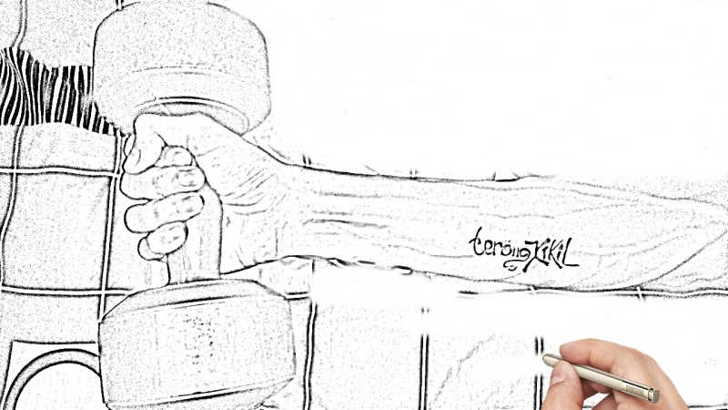 &#91;Masuk bleeh&#93; sini ane ajarin step by step menggambar photo paling iconik sejagat Kas