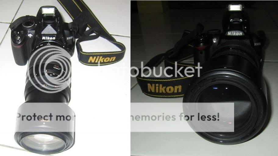 Jual Nikon D3000 + kit + Lensa Tamron af 70-300mm