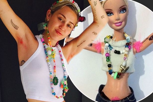 Astaga… Bulu Ketiak Miley Cyrus Berwarna Pink! 