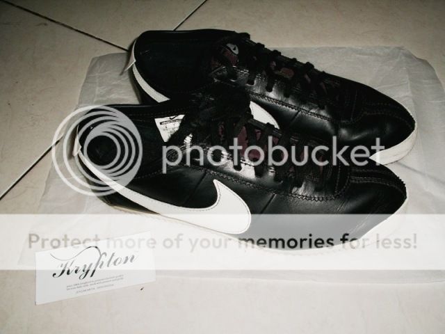 &#91;2nd&#93; Sepatu sneakers original Nike Cortez Leather Black white size 41 - JOGJA