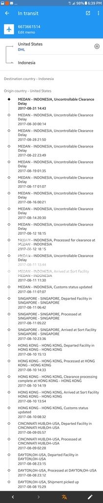 (Surat Terbuka Untuk DHL) Paket DHL yang tak Kunjung sampai!!
