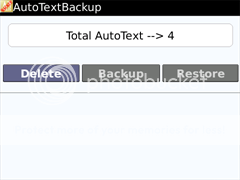 AutoTextBackup, 1st blackberry autotext backup