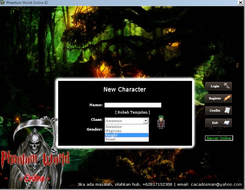 &#91;WIP&#93;&#91;MMORPG2D&#93; Phantom World Online Indo (Game buatan anak bangsa)