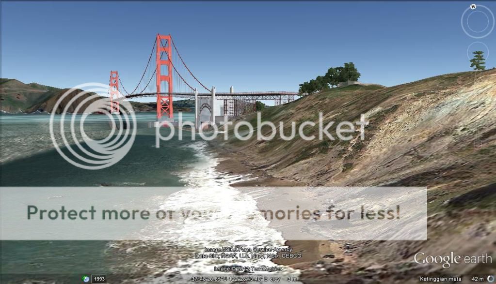 Golden Gate in Google Earth