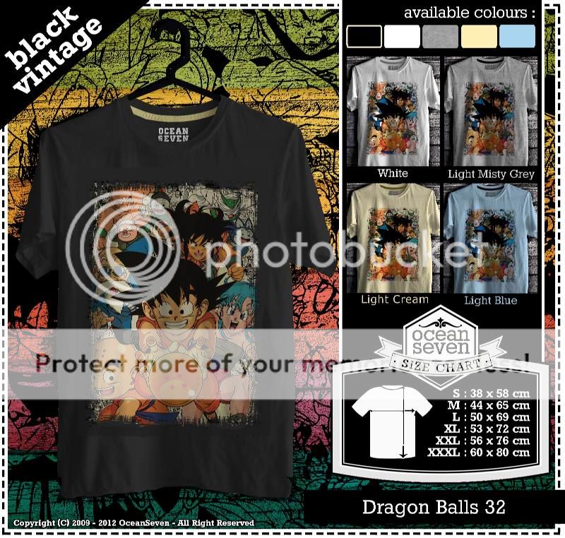 &#91;New Design&#93; Kaos Edisi Anime Populer Dragon Balls | Murah &amp; Bonus ++