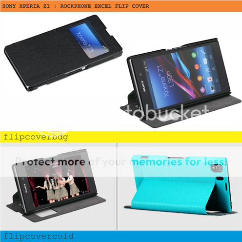 Flip Cover LG Nexus 5 Optimus G2 Sony Xperia Z1 Z2 Ultra Merk Rockphone Elegant Excel