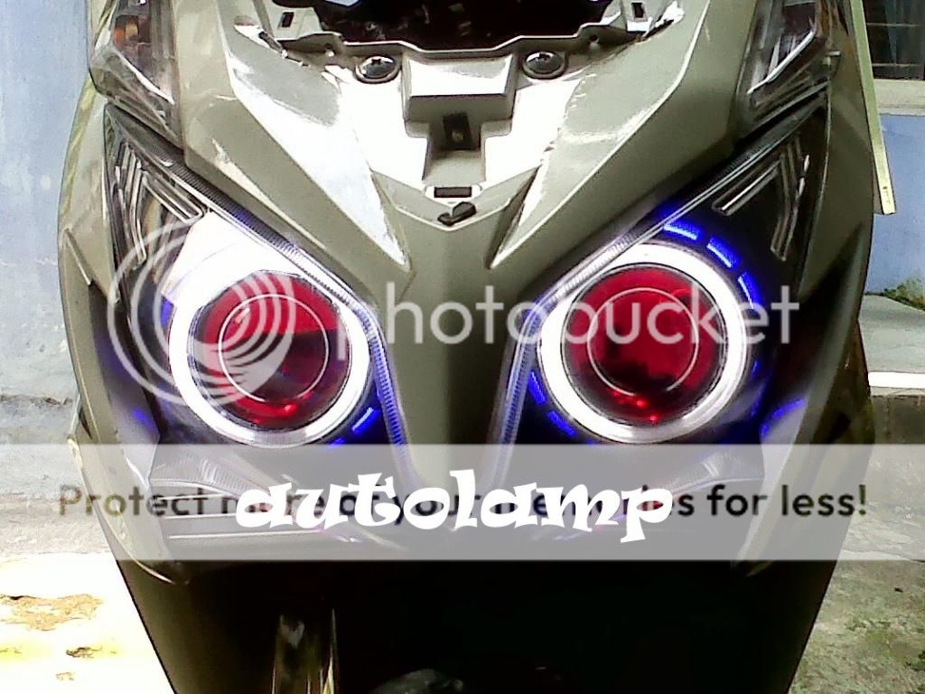 AES projector double angel eye + devil eye + HID BUAT MOTOR