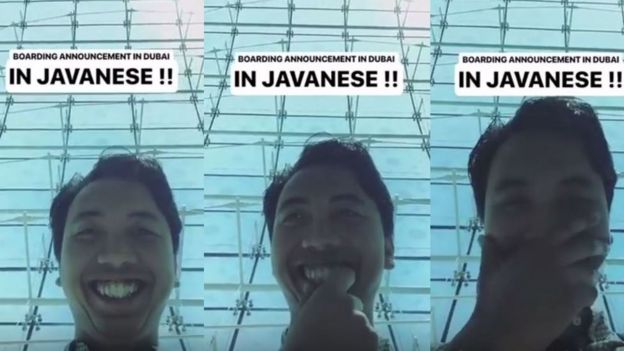 Bandara Dubai gunakan bahasa Jawa halus untuk informasi penerbangan