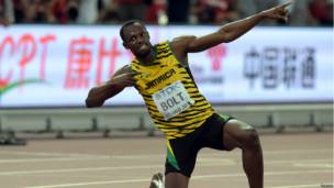 Galeri Foto Usain Bolt Ditabrak Segway Juru Kamera