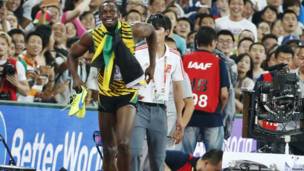 Galeri Foto Usain Bolt Ditabrak Segway Juru Kamera