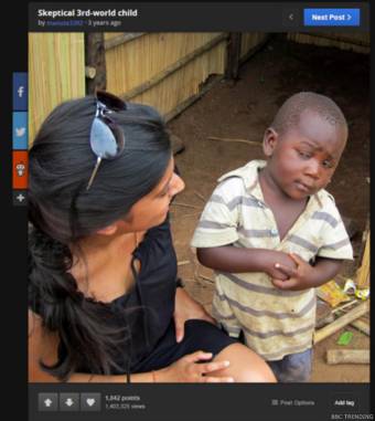 #TrenSosial: Siapa bocah Afrika yang sering dipakai sebagai meme?