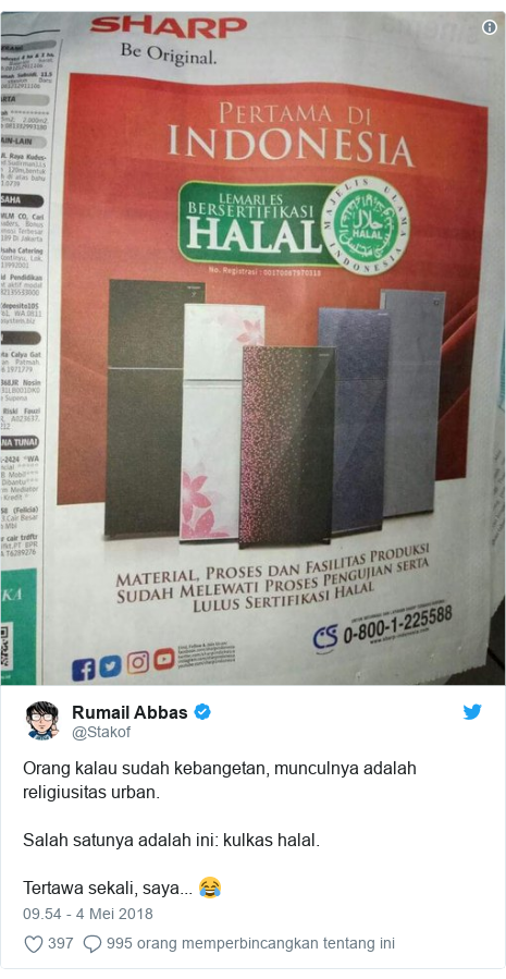 Ketika sertifikat halal diberikan untuk kulkas dan makanan kucing