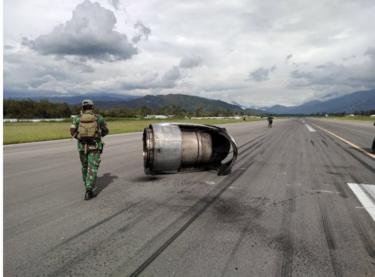 Pesawat kargo tergelincir di Wamena, mesin terlepas