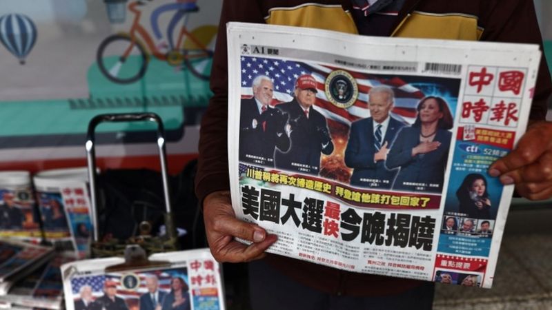 Media internasional soroti 'kekacauan, kegilaan' sekaligus 'hiburan' dalam Pilpres AS