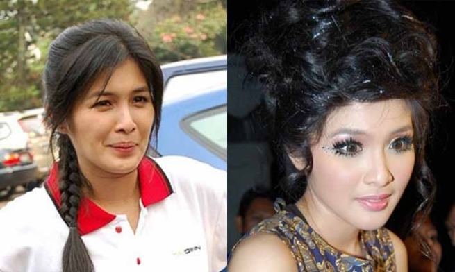 Beginilah Wajah Asli Artis Indonesia Tanpa Make Up (PICT)