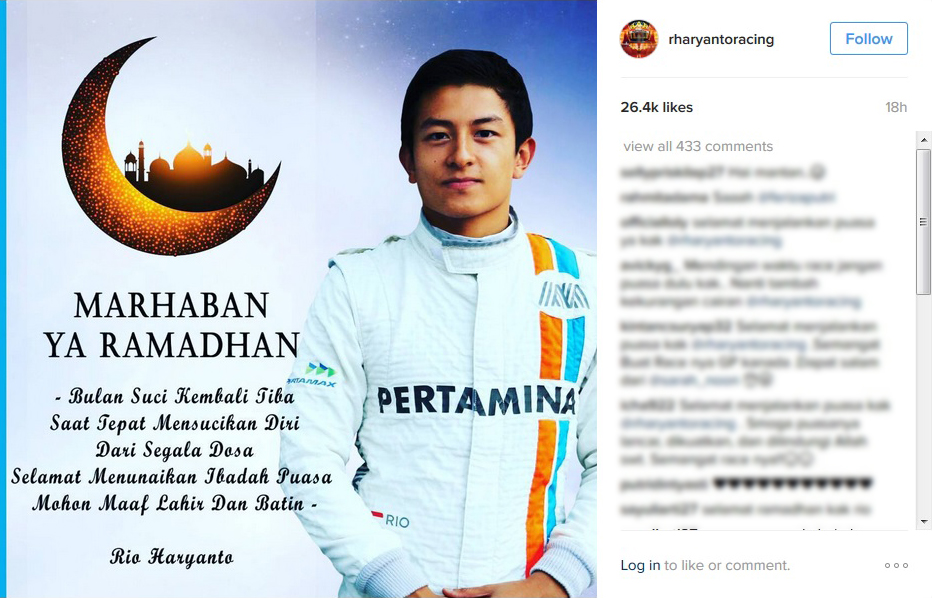 Jauh Dari Kesan Mewah, Rio Haryanto Pilih Sahur Dengan Ayam Bumbu Asam Manis