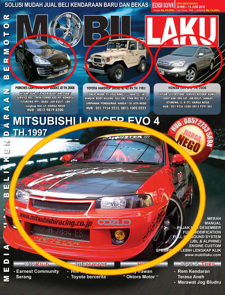 Terjual Jasa Promosi Jual Mobil di Majalah dan Website Terjual Jasa Promosi Jual Mobil di Majalah dan Website