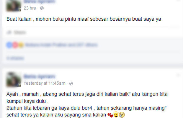 Putus cinta malam hari, pagi harinya gadis ini gantung diri pakai jilbab di kamar