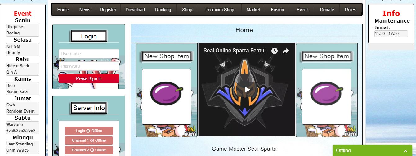 SEAL ONLINE SPARTA EXP 400% DROP 300% &#91;PLAY TO WIN&#93; &#91;NOT PAY TO WIN&#93;