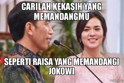 Jatuh cinta itu pakai perasaan, mempertahankannya pakai penghasilan dan kesetiaan
