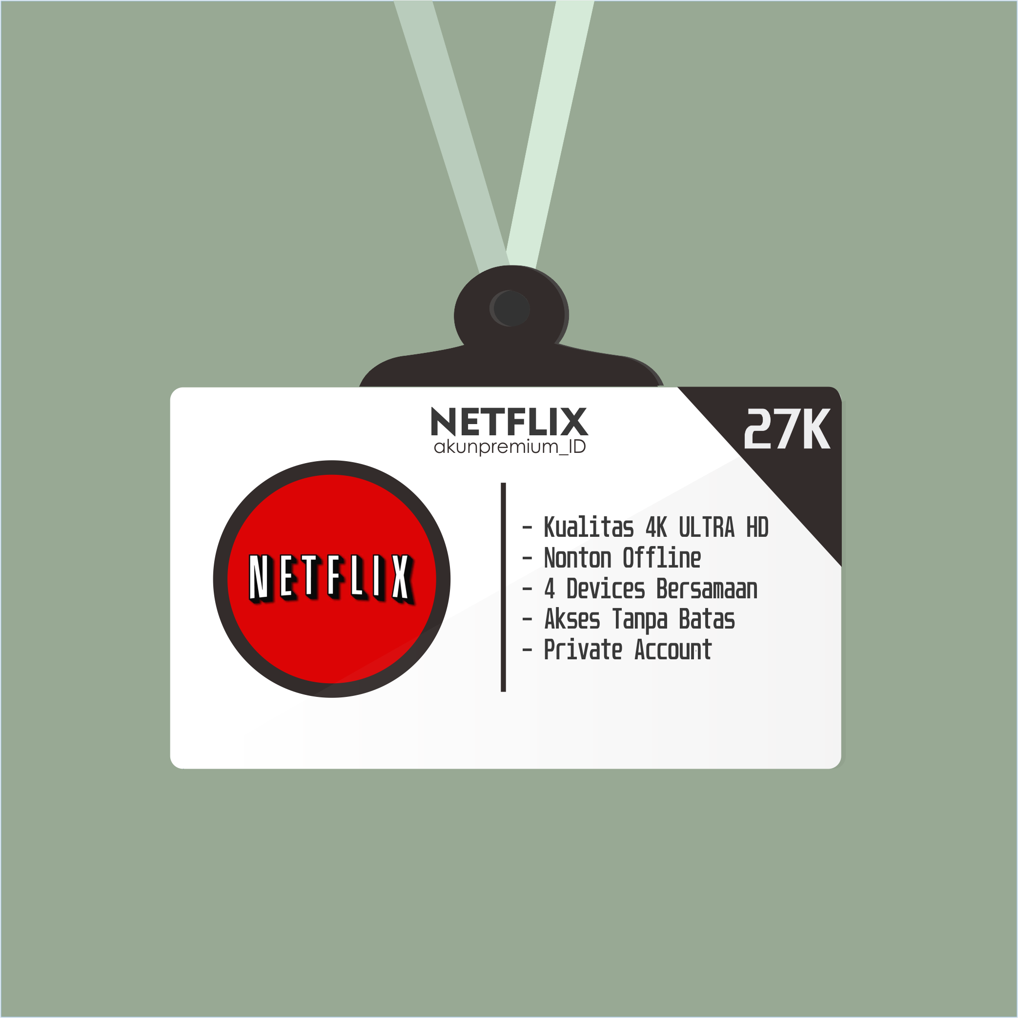 OPEN RESELLER AKUNPREMIUM_ID &#91;NETFLIX &amp; GOOGLE DRIVE UNLIMITED STORAGE&#93;