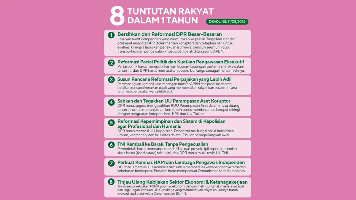 Prabowo soal 17+8 Tuntutan Rakyat: Sebagian Masuk Akal, Sebagian Perlu Dirundingkan