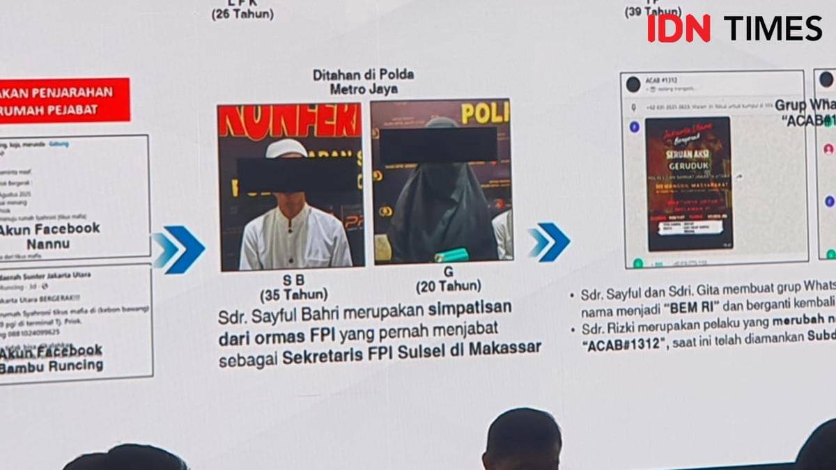 Simpatisan FPI Jadi Tersangka Penghasutan untuk Penjarahan Demo Agustus