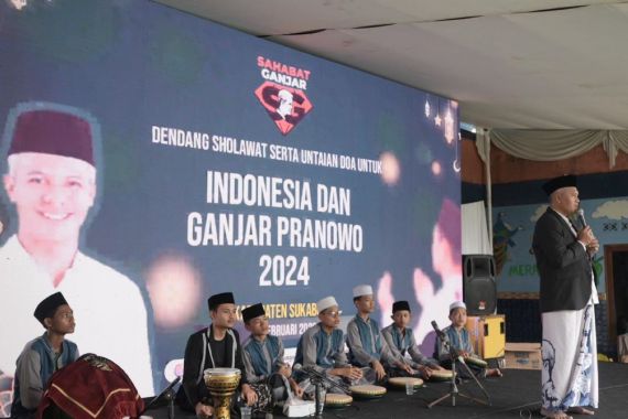 Sukabumi Bergema, Santri Doakan Ganjar jadi Presiden di 2024