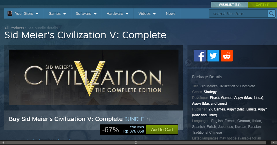 Civilization 5 Complete Edition Купить Ключ Steam