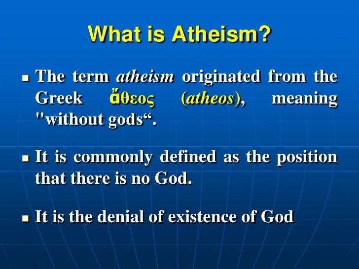 ATHEISME