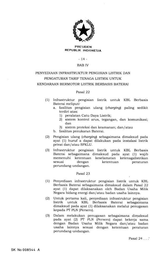 Perpres Kendaraan Listrik Keluar, Ini Isinya