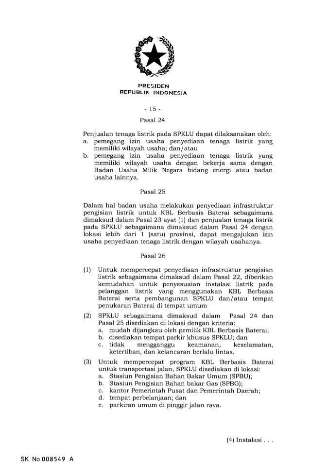 Perpres Kendaraan Listrik Keluar, Ini Isinya
