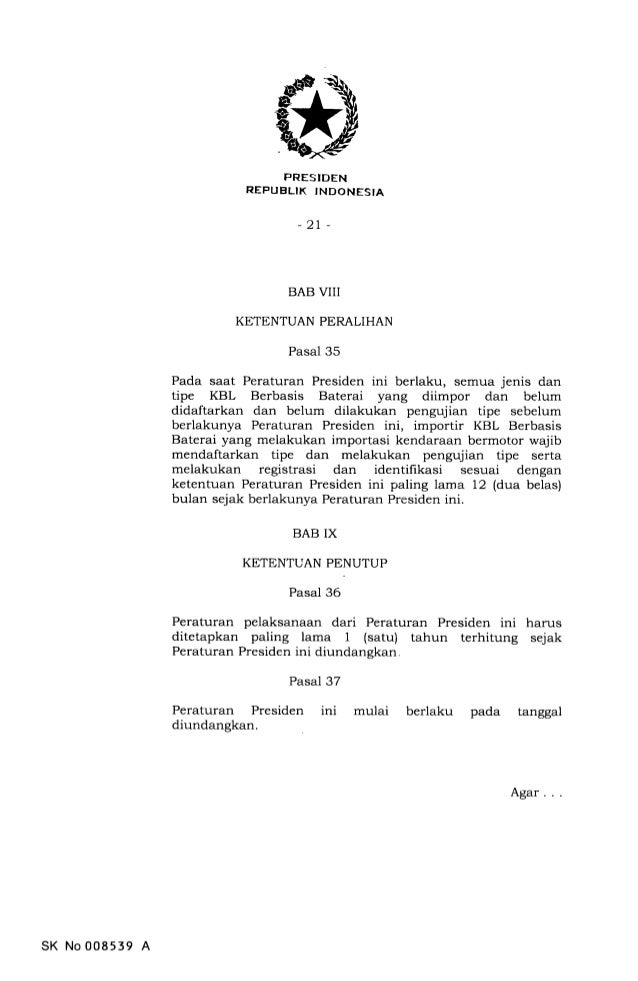 Perpres Kendaraan Listrik Keluar, Ini Isinya