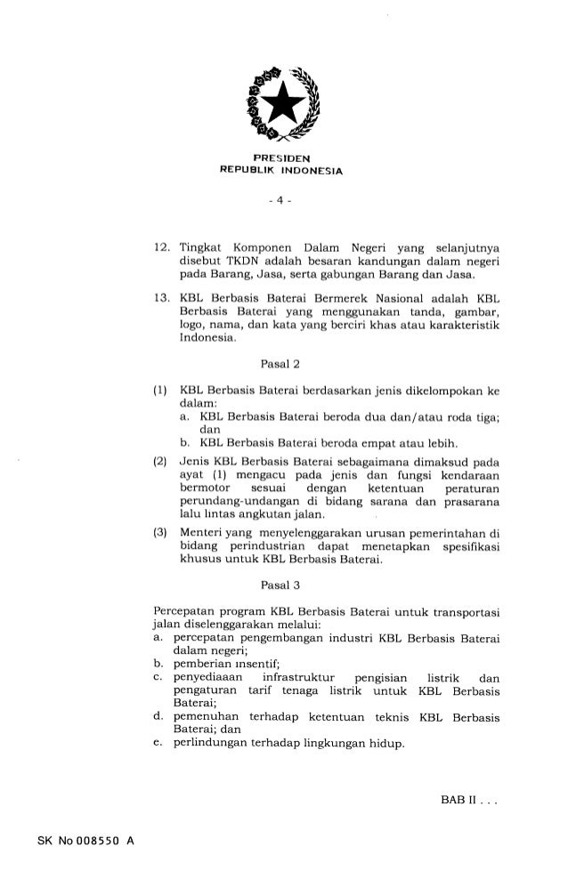Perpres Kendaraan Listrik Keluar, Ini Isinya