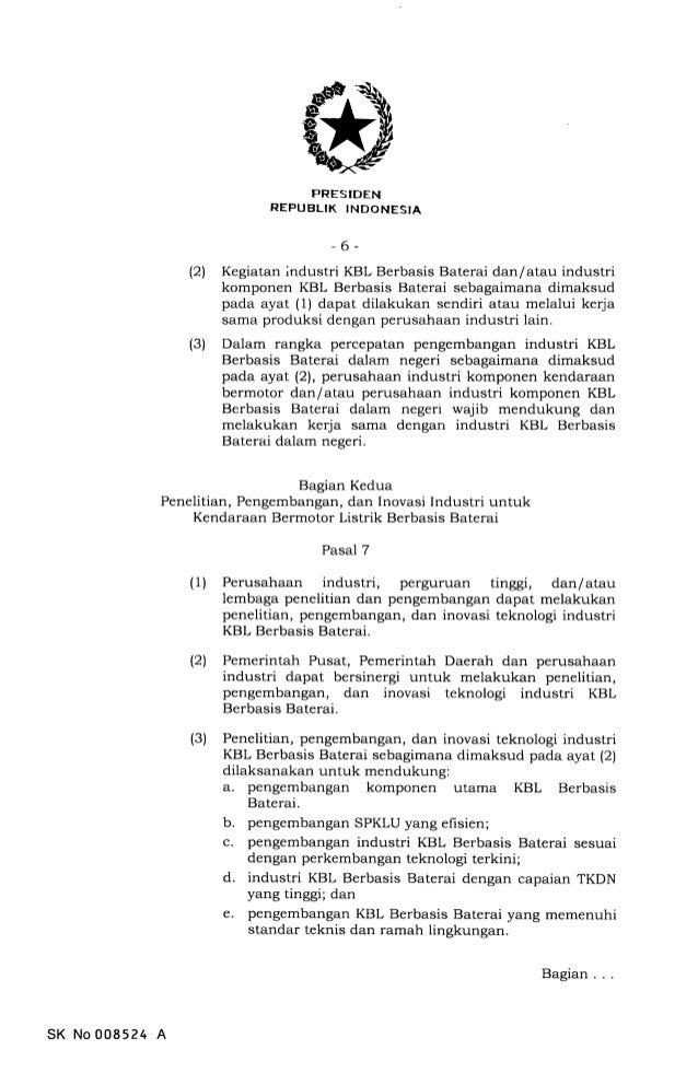 Perpres Kendaraan Listrik Keluar, Ini Isinya
