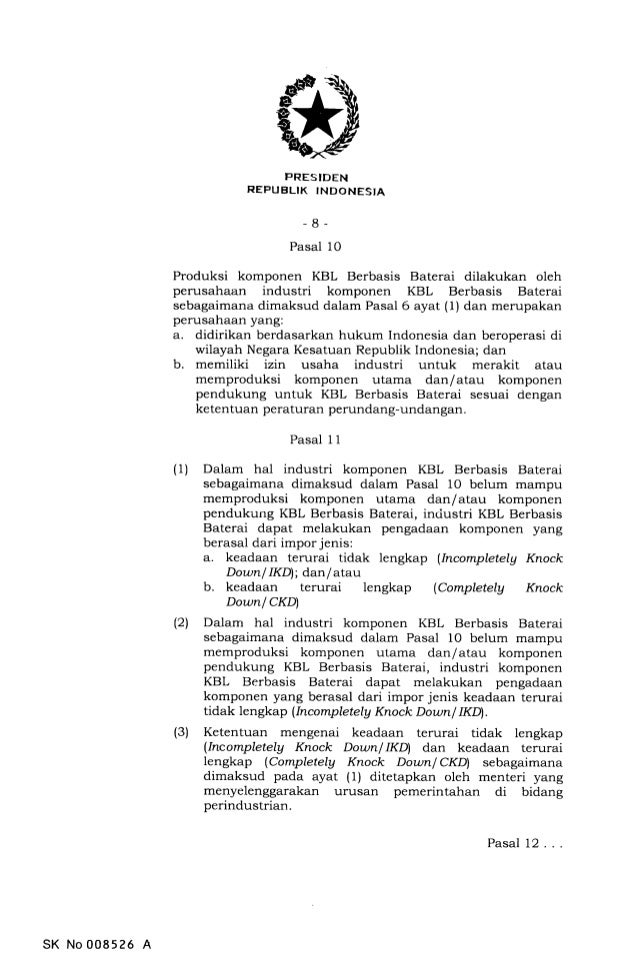 Perpres Kendaraan Listrik Keluar, Ini Isinya