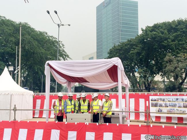 Pengeboran Perdana MRT Jakarta Dresmikan Oleh Presiden Joko Widodo