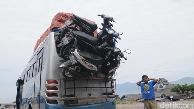 Ini Rupa-rupa Motor Ikut Mudik Pemiliknya Naik Bus